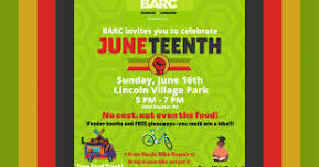 Juneteenth Celebration at Lincoln Village Park