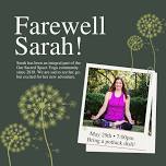 Farewell Sarah!