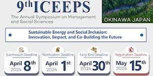 9th ICEEPS International Conference on Education, Economics and Psychology