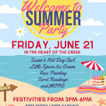 Heart of the Creek Summer Party June 21st 3PM to 6PM