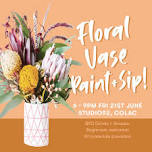 Floral Vase Paint+Sip