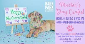 Free Mother’s Day Paw Print Craft During Daycare