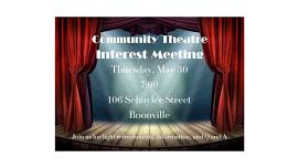 Boonville Community Theatre Interest Meeting