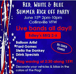 Red, White & Blue Summer Kick Off Party at the Collinsville VFW