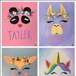 ALL AGES - Animal Crown Names! CUSTOM ART +Glitter