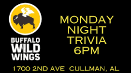 Trivia Night at Buffalo Wild Wings - Cullman