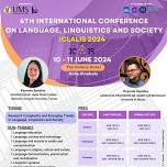 ICLALIS 2024: International Conference on Language, Linguistics and Society