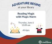 Owatonna Public Library: Reading Magic with Magic Norm