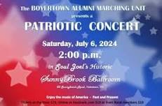 Boyertown Alumni Marching Unit PATRIOTIC CONCERT: MUSIC of AMERICA Past & Present JULY 6th @ 2:00 pm