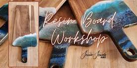 Resin Serving Board Workshop at Moonstone Art Studio