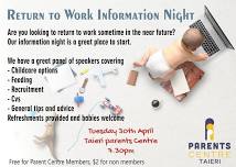 Return to Work Information Night