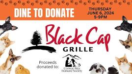 Dine to Donate at Black Cap Grille