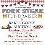 Annual Pork Steak Dinner and Bake Auction