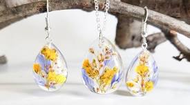 Resin Jewelry - Earring or Pendant