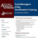 Certified Food Manager Training & Testing