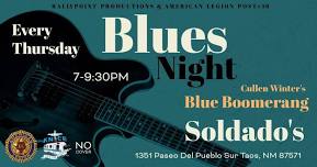 Blues night, Patio now open