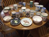 Pint & Pottery Painting Class