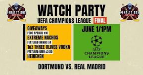 Champions League Final Watch Party at Penalty Box!