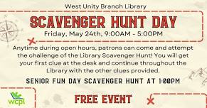 Scavenger Hunt Day: West Unity Branch Library