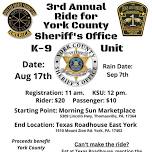 3rd Annual Ride for York County sheriff's office K-9 Unit