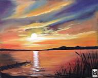 Sunset Lake Painting