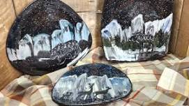 Pottery Glazing Wilderness Pour Platter