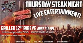 STEAK NIGHT & LIVE ENTERTAINMENT - Tyler Dozier