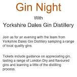 Gin Night with Yorkshire Dales Gin Distillery