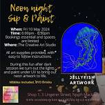 Fri 10 May -Neon Jellyfish Sip & Paint