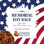 Memorial Day Weekend Sale at Lyman Orchards