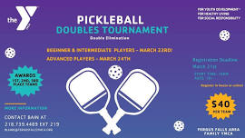 Pickleball Doubles Tournament weekend!