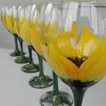 'Sunflower' - Wine Glass Painting Ages 16+ (Paint & Sip Class)