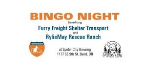 BINGO (Furry Freight Shelter Transport & RylieMay Rescue Ranch)  6-8pm