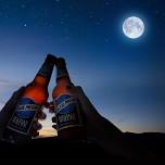 Toast the full moon with a Blue Moon!