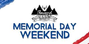 Memorial Day Weekend at Thousand Lakes