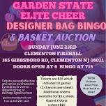 GSE Cheer designer bag bingo and basket auction