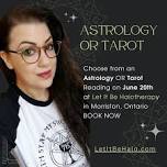 Astrology & Tarot readings at Let It Be Halotherapy