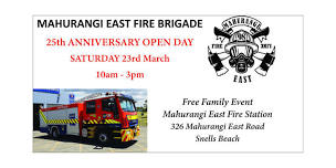 Mahurangi East Fire Brigade 25th Anniversary Open Day