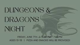 Dungeons and Dragons Night at the Library