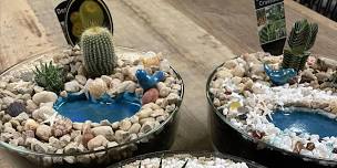 Terrarium with resin pond workshop (RENMARK)