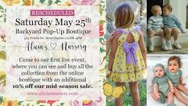 Backyard Pop-Up Store | Baby & Children Boutique