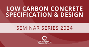 Low Carbon Concrete Specification & Design Seminar