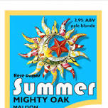 Mighty Oak Brewery Summer Specials