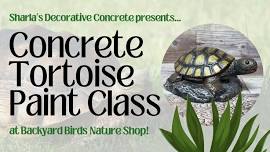 SOLD OUT: Paint Your Own Concrete Tortoise with Sharla!