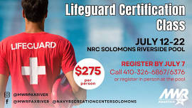 American Red Cross Lifeguard Certification Class