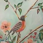 Paint Night for Adults (18+ yrs.) at Salamanders- SPRING ROBIN