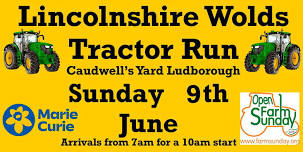 Lincolnshire Wolds Tractor Run in aid of Marie Curie