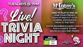 Trivia Tuesdays at McIntyre's North Star