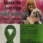 Quarter Auction for Roberta Johnston