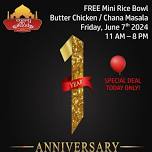 1 YEAR ANNIVERSARY CELEBRATION (FREE Mini Bowl)